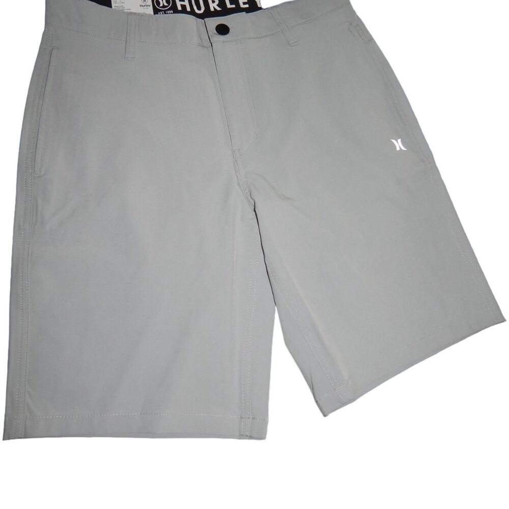 Hurley Men’s 32 All Day Hybrid Shorts Light Stone Grey 9.5" Inseam NWT